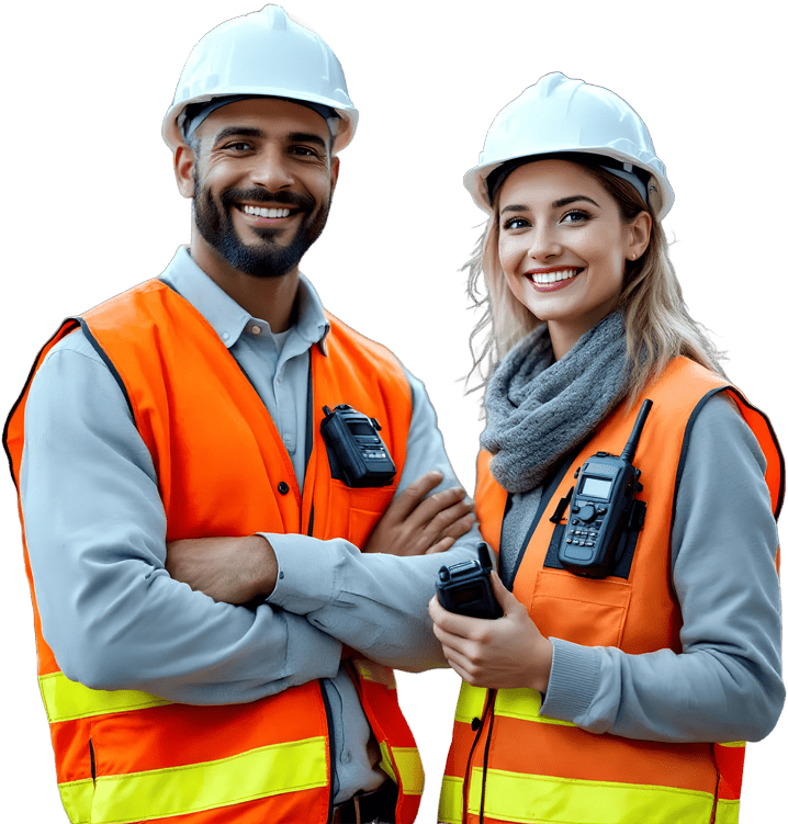Grupo torres trabajadores apartado de suscripción